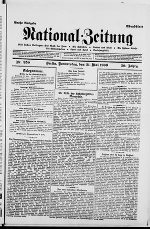 National-Zeitung vom 31.05.1906