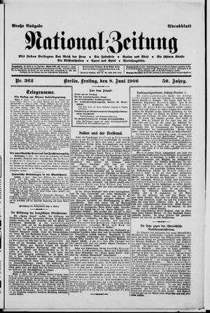 Nationalzeitung vom 08.06.1906