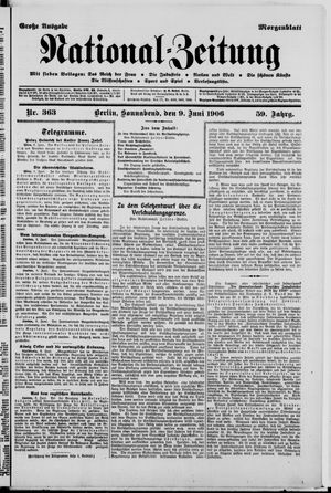 Nationalzeitung vom 09.06.1906