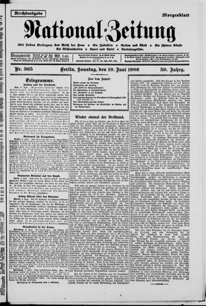 Nationalzeitung vom 10.06.1906