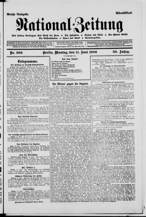 Nationalzeitung on Jun 11, 1906