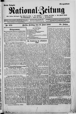 Nationalzeitung vom 15.06.1906