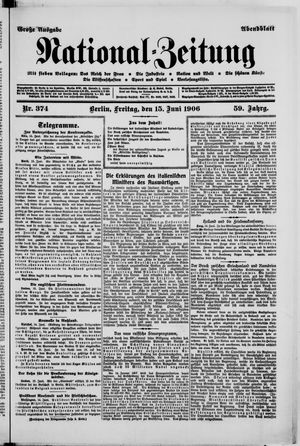 Nationalzeitung on Jun 15, 1906