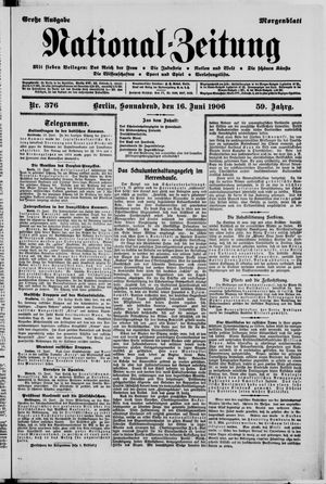 Nationalzeitung vom 16.06.1906