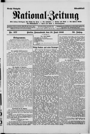 Nationalzeitung vom 16.06.1906
