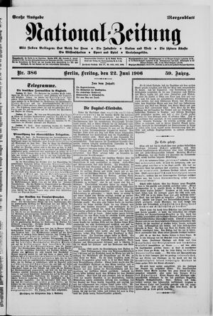 Nationalzeitung on Jun 22, 1906