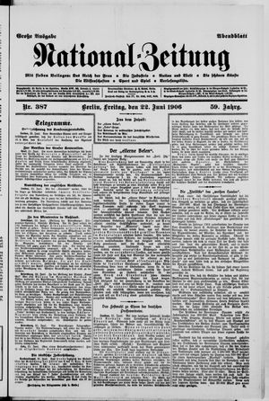 Nationalzeitung on Jun 22, 1906