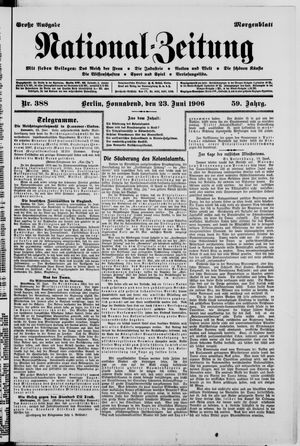 National-Zeitung vom 23.06.1906