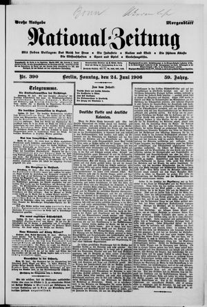 National-Zeitung vom 24.06.1906