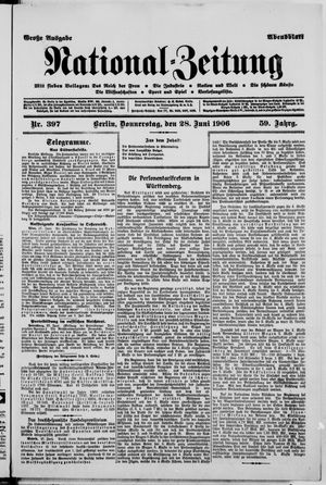 National-Zeitung on Jun 28, 1906