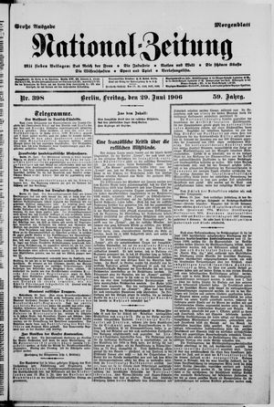 National-Zeitung vom 29.06.1906