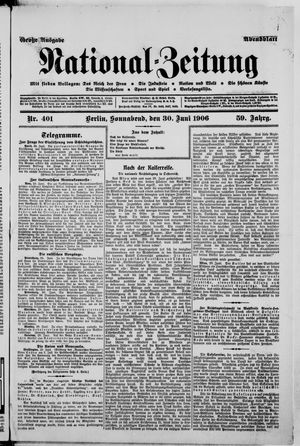 National-Zeitung vom 30.06.1906