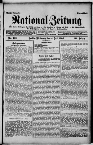 National-Zeitung vom 04.07.1906