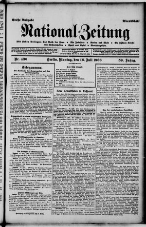 National-Zeitung on Jul 16, 1906