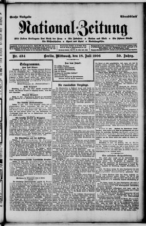 National-Zeitung on Jul 18, 1906