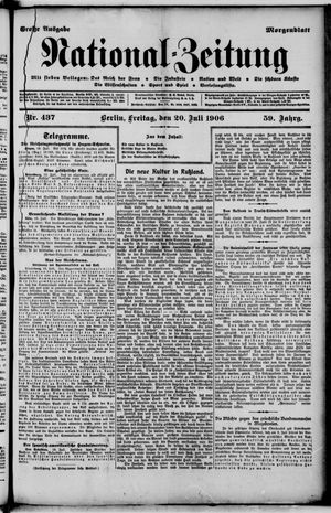 National-Zeitung on Jul 20, 1906
