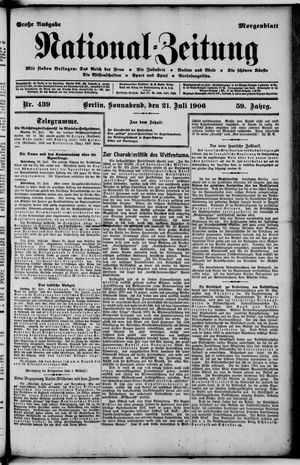 National-Zeitung vom 21.07.1906