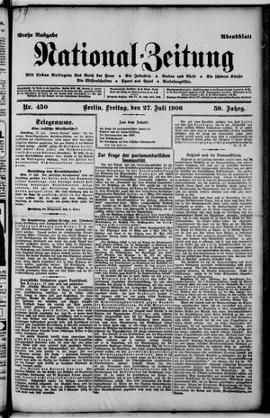 National-Zeitung vom 27.07.1906