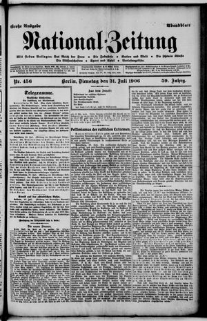 National-Zeitung vom 31.07.1906