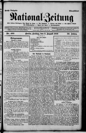 National-Zeitung vom 03.08.1906
