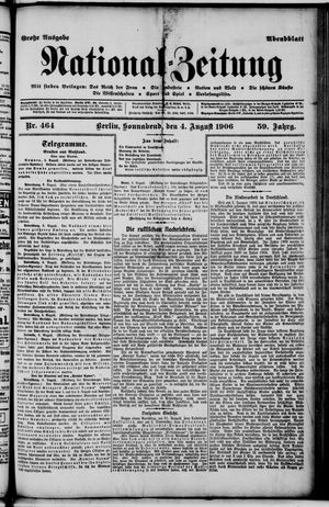 Nationalzeitung vom 04.08.1906