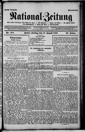 National-Zeitung on Aug 10, 1906