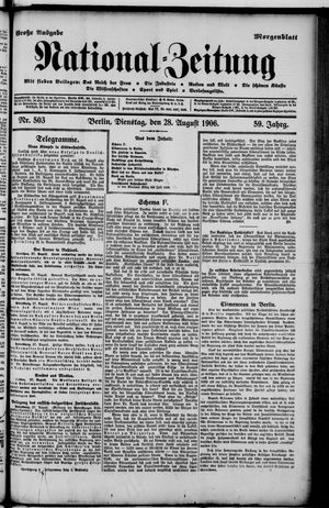 National-Zeitung vom 28.08.1906