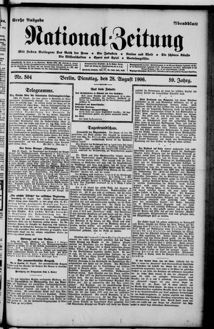 National-Zeitung vom 28.08.1906