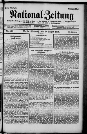 National-Zeitung vom 29.08.1906