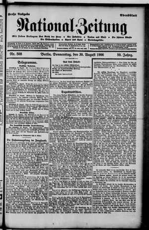 National-Zeitung on Aug 30, 1906