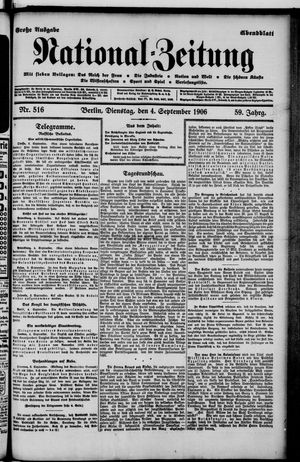 National-Zeitung on Sep 4, 1906