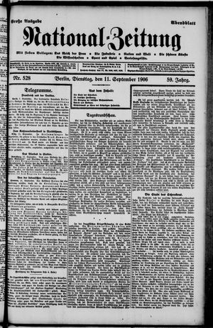 National-Zeitung vom 11.09.1906