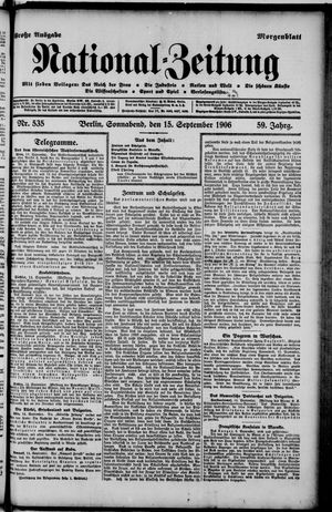 National-Zeitung vom 15.09.1906