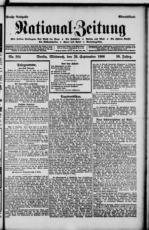 National-Zeitung vom 26.09.1906