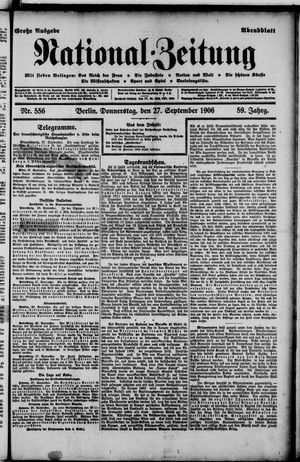 National-Zeitung vom 27.09.1906