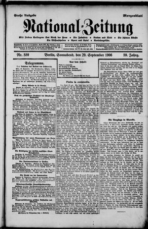 National-Zeitung vom 29.09.1906