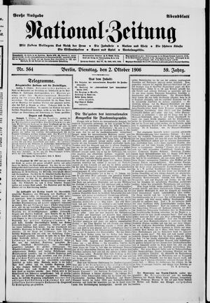 National-Zeitung on Oct 2, 1906