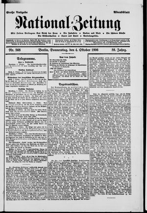 National-Zeitung on Oct 4, 1906