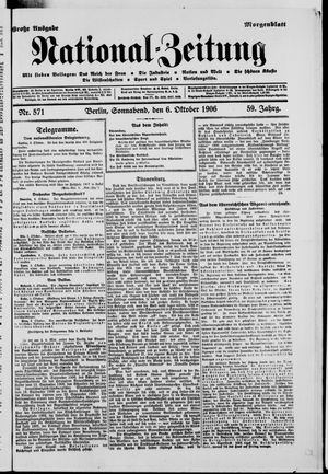 National-Zeitung vom 06.10.1906