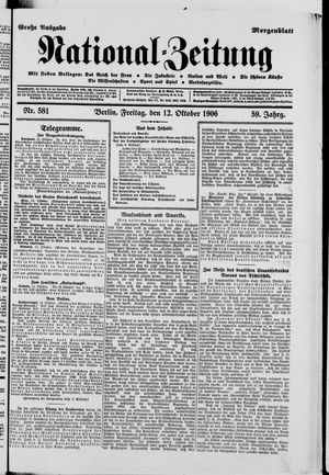 National-Zeitung vom 12.10.1906