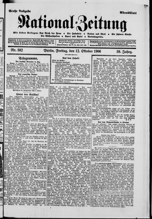 National-Zeitung vom 12.10.1906