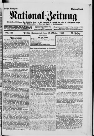 National-Zeitung on Oct 13, 1906