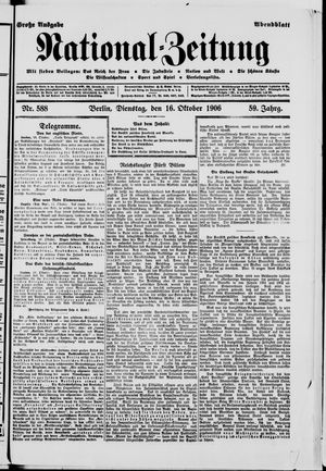 National-Zeitung vom 16.10.1906