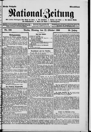 National-Zeitung vom 22.10.1906
