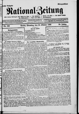 National-Zeitung on Oct 23, 1906
