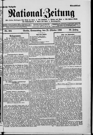 National-Zeitung vom 25.10.1906