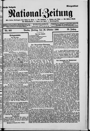 National-Zeitung vom 26.10.1906