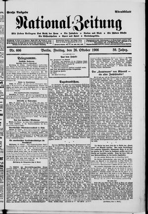 National-Zeitung vom 26.10.1906