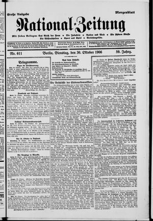 Nationalzeitung vom 30.10.1906