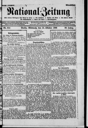 National-Zeitung vom 31.10.1906